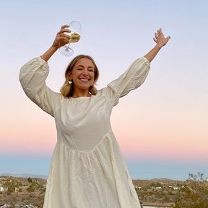 LACAUSA Semi Sheer Dress